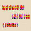 12 Sizes-24 Pcs Press On Nails Y424