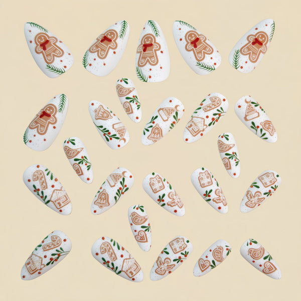12 Sizes-24 Pcs Press On Nails Y1309