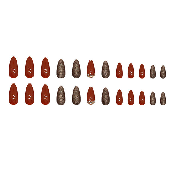 12 Sizes-24 Pcs Press On Nails Z833