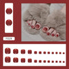 12 Sizes-24 Pcs Press On Nails F028