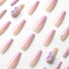 12 Sizes-24 Pcs Press On Nails JP1709