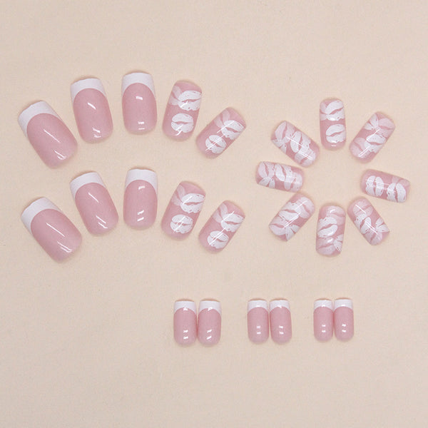 12 Sizes-24 Pcs Press On Nails W1215