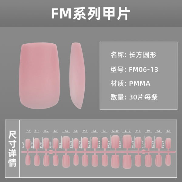 12 Sizes-24 Pcs Press On Nails FM06-01