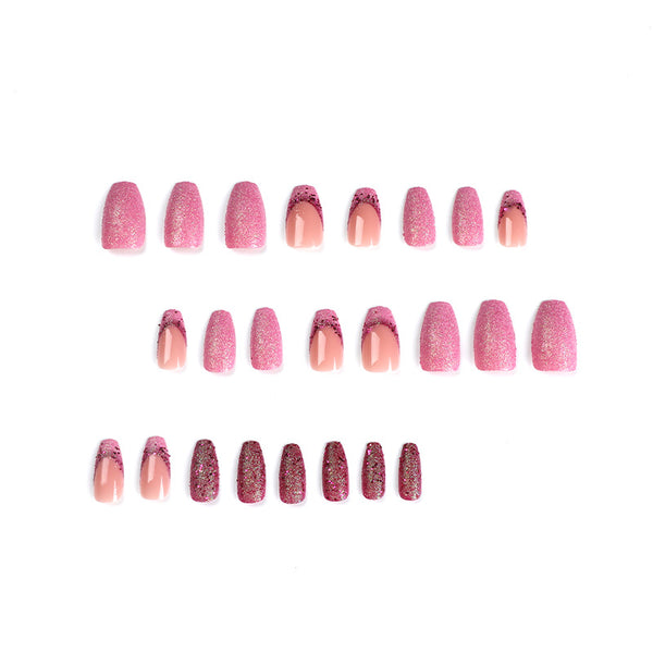 12 Sizes-24 Pcs Press On Nails JP2354