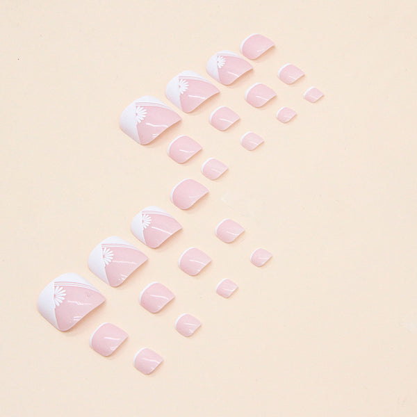 12 Sizes-24 Pcs Press On Nails F063