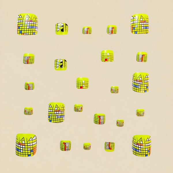 12 Sizes-24 Pcs Press On Nails Y594