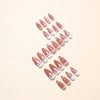 12 Sizes-24 Pcs Press On Nails LC1251
