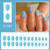 12 Sizes-24 Pcs Press On Nails C1767