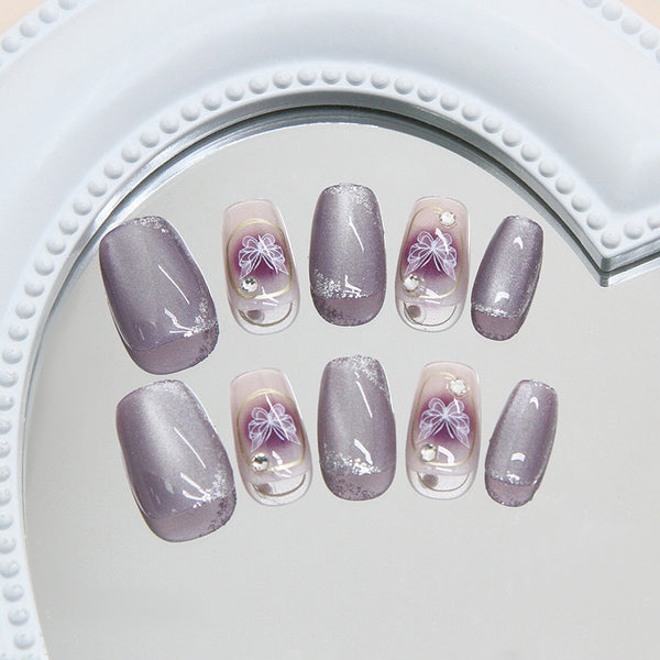 12 Sizes-24 Pcs Press On Nails My160