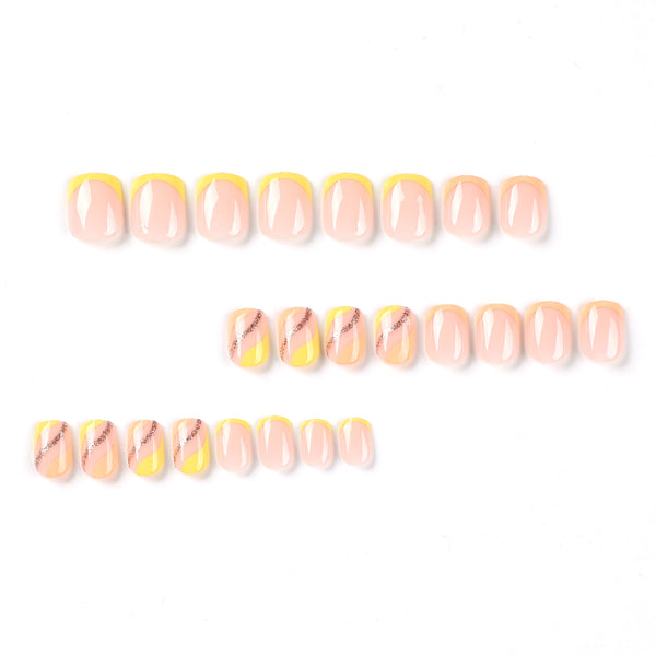 12 Sizes-24 Pcs Press On Nails JP2594