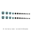12 Sizes-24 Pcs Press On Nails F049