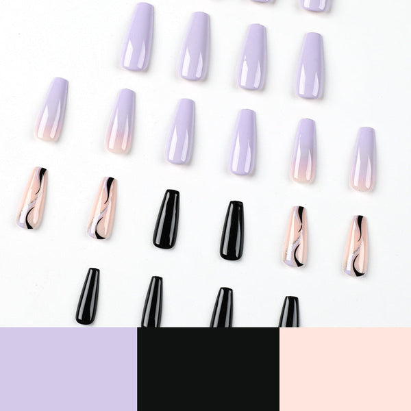 Glossy Long Press on Nails