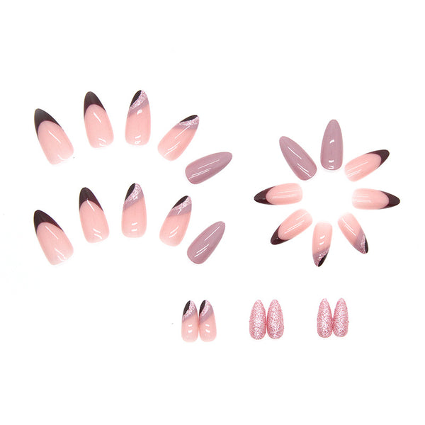 12 Sizes-24 Pcs Press On Nails W251