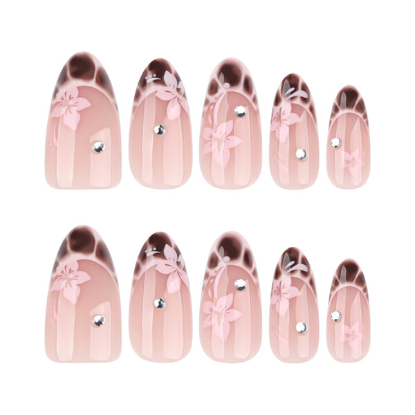 12 Sizes-24 Pcs Press On Nails JP4021