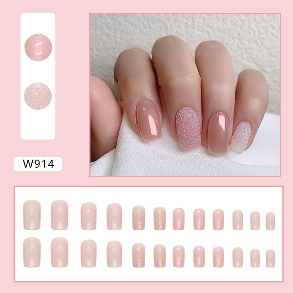 12 Sizes-24 Pcs Press On Nails W914
