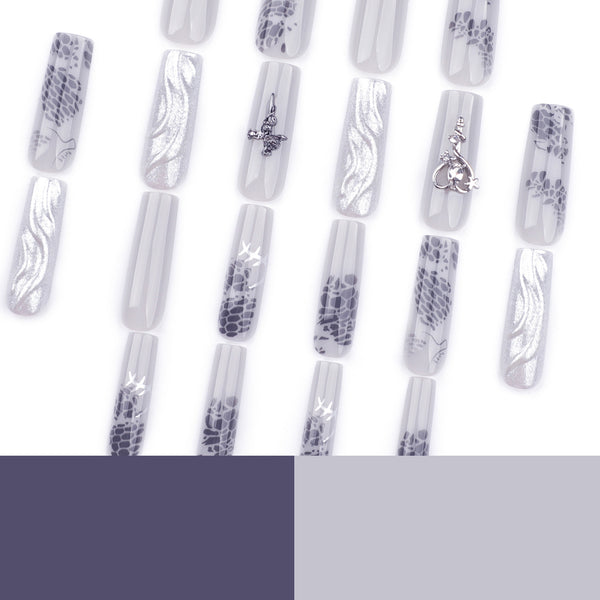 12 Sizes-24 Pcs Press On Nails JP3487
