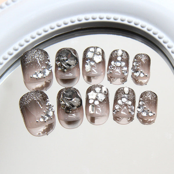 12 Sizes-24 Pcs Press On Nails Z1008