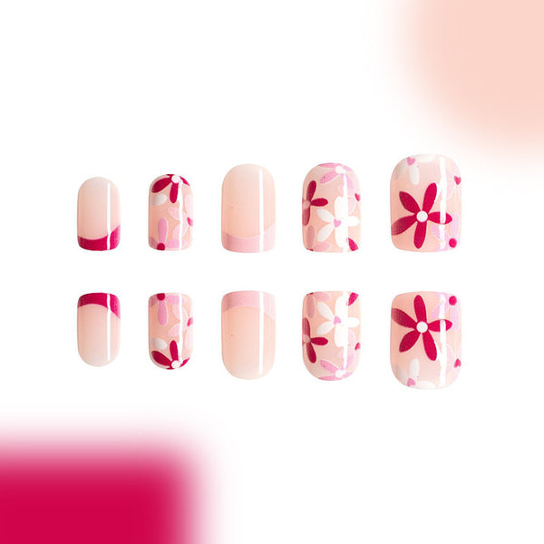 12 Sizes-24 Pcs Press On Nails C290