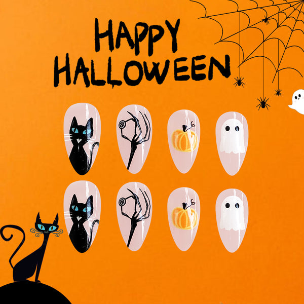 12 Sizes-24 Pcs Press On Nails C514