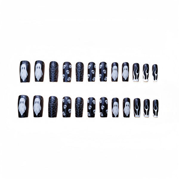 12 Sizes-24 Pcs Press On Nails Y201
