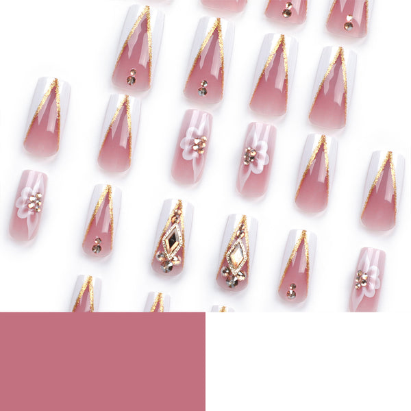 12 Sizes-24 Pcs Press On Nails JP2934