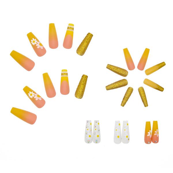 12 Sizes-24 Pcs Press On Nails Z145
