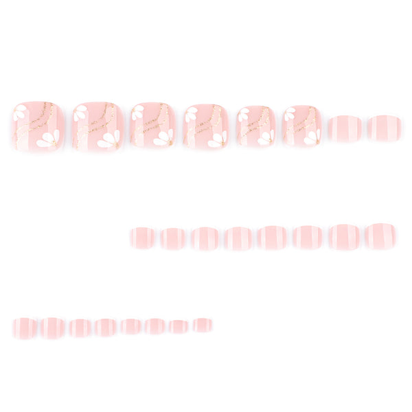 12 Sizes-24 Pcs Press On Nails JP3801