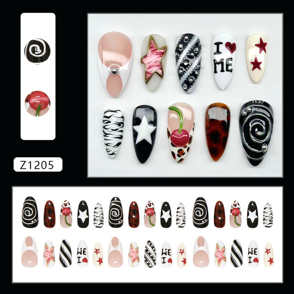 30 Pcs Press On Nails Z1205