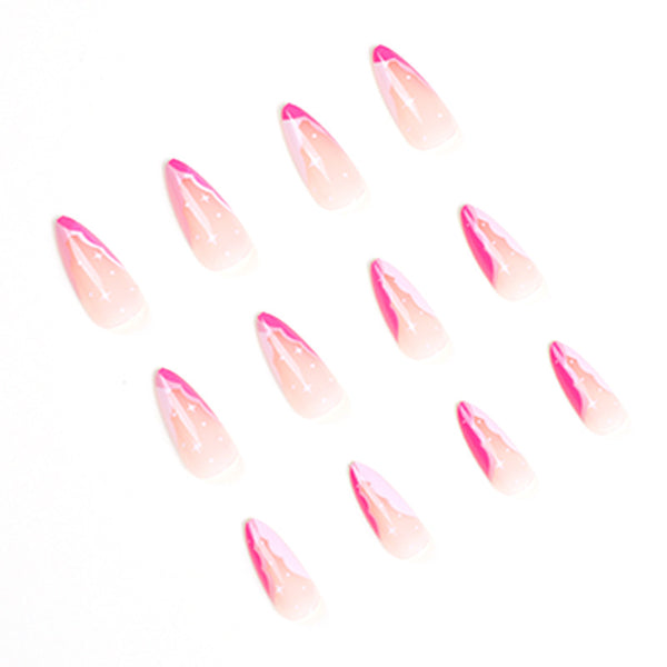 12 Sizes-24 Pcs Press On Nails JP1600