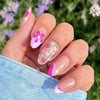 12 Sizes-24 Pcs Press On Nails C308