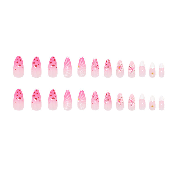 12 Sizes-24 Pcs Press On Nails Z1109