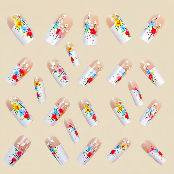 12 Sizes-24 Pcs Press On Nails Y796