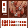 12 Sizes-24 Pcs Press On Nails C1124