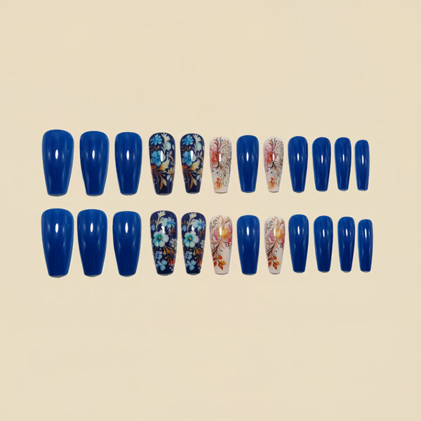12 Sizes-24 Pcs Press On Nails Y1571