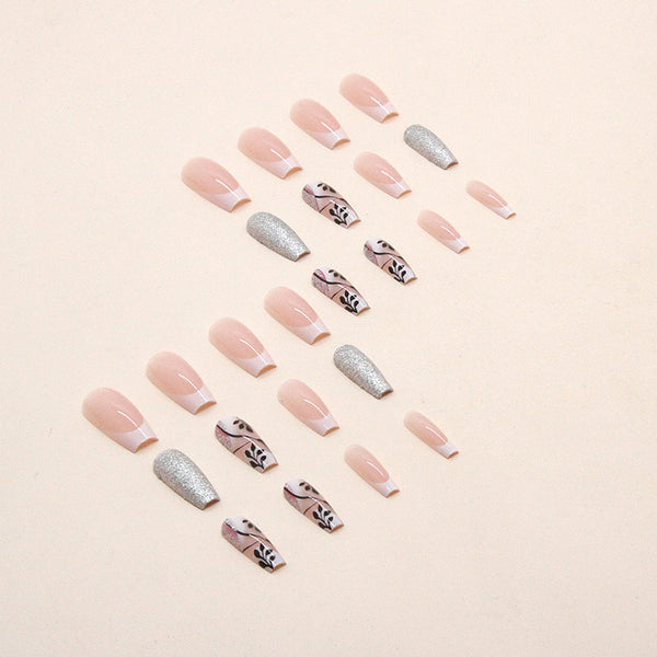 12 Sizes-24 Pcs Press On Nails W401