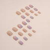 12 Sizes-24 Pcs Press On Nails W1141