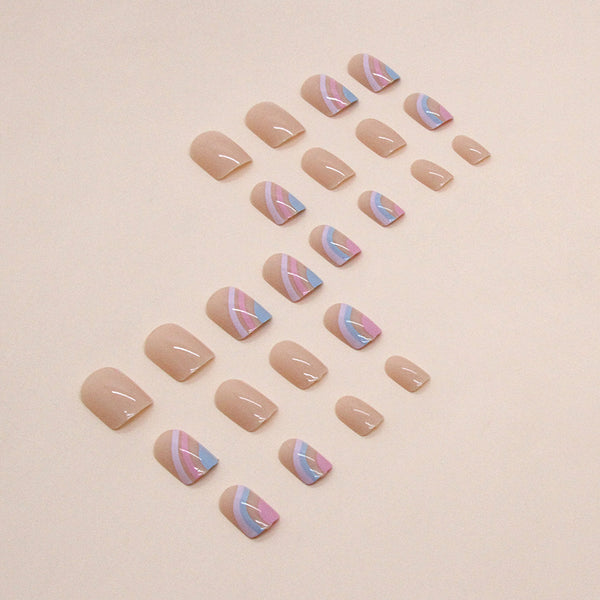 12 Sizes-24 Pcs Press On Nails W1141