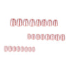 12 Sizes-24 Pcs Press On Nails JP4208