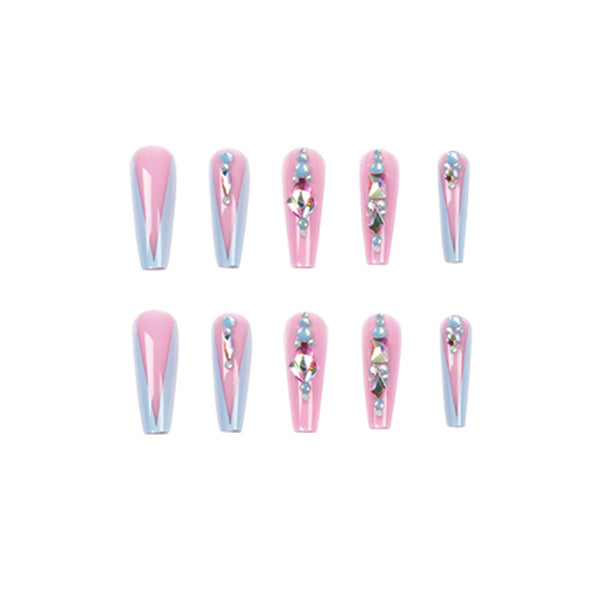 12 Sizes-24 Pcs Press On Nails JP1735