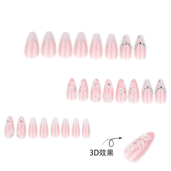 12 Sizes-24 Pcs Press On Nails JP4317