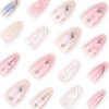 12 Sizes-24 Pcs Press On Nails JP3299