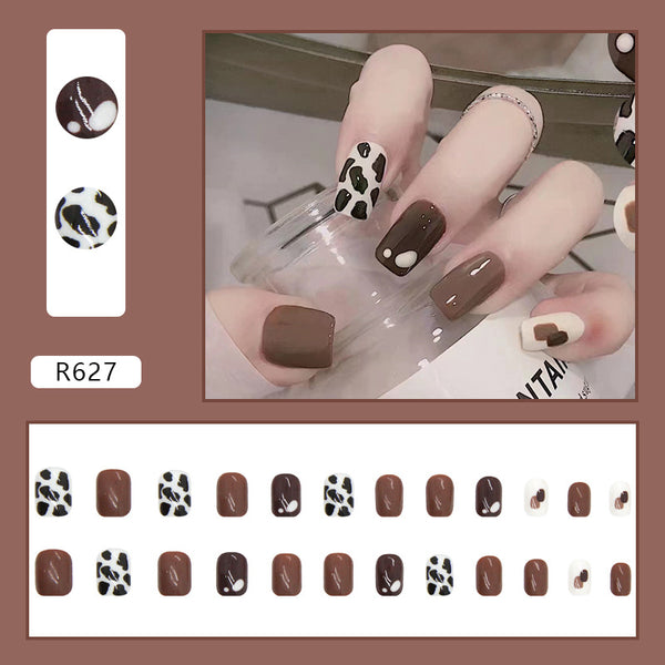 12 Sizes-24 Pcs Press On Nails R601