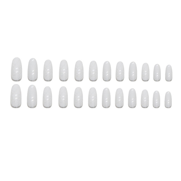 12 Sizes-24 Pcs Press On Nails W1321