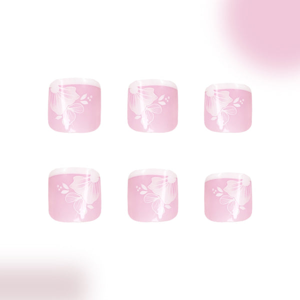 12 Sizes-24 Pcs Press On Nails C1196