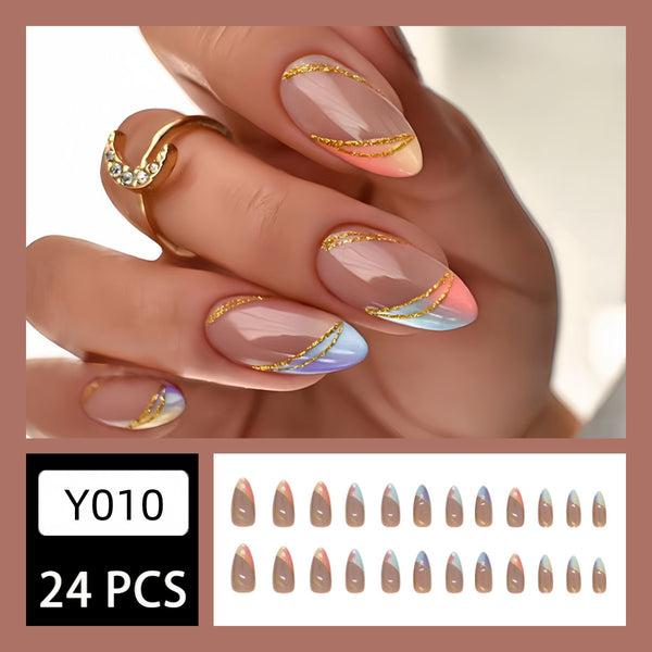 12 Sizes-24 Pcs Press On Nails Y557