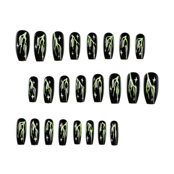 12 Sizes-24 Pcs Press On Nails JP1187