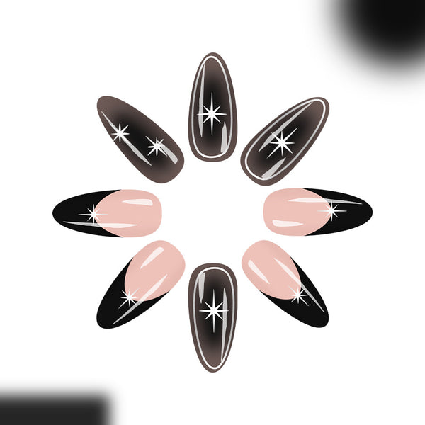 12 Sizes-24 Pcs Press On Nails C1085
