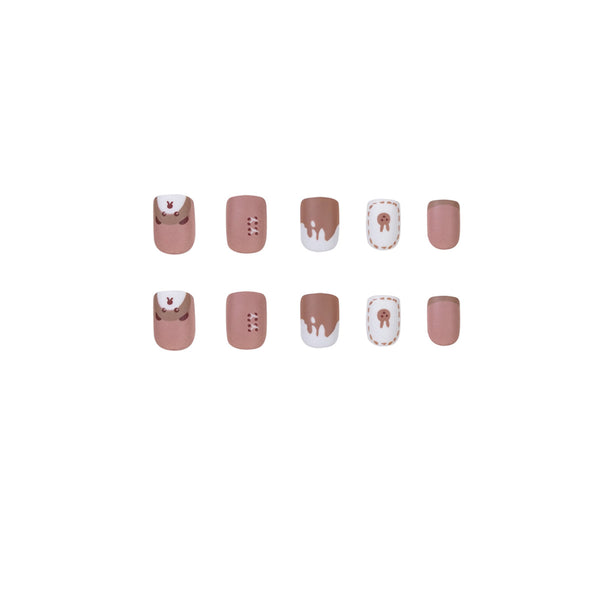 12 Sizes-24 Pcs Press On Nails JP1020