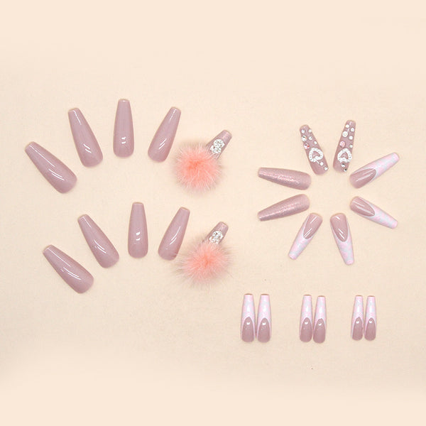 12 Sizes-24 Pcs Press On Nails Z565
