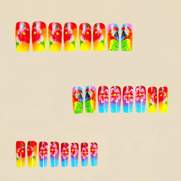 12 Sizes-24 Pcs Press On Nails Y455